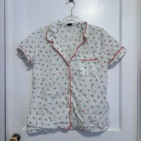 J.Crew Floral Print Pajama Short SET Size M Sold Out - Picture 1 of 5